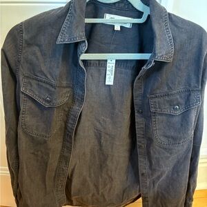 Madewell Charcoal Button-Up Shirt